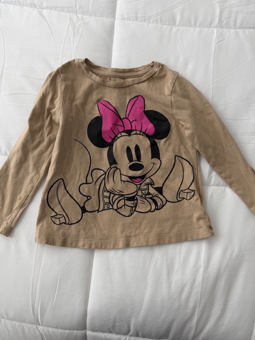 Baby Gap 100% Organic Cotton Minnie Mouse Long Sleeved T Toddler Girl 4T - Picture 2 of 6